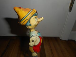 Vintage MARX Tin Litho 1939 Disney Pinocchio the Acrobat Wind up Toy 3