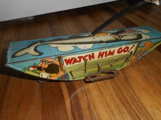 Vintage MARX Tin Litho 1939 Disney Pinocchio the Acrobat Wind up Toy 5