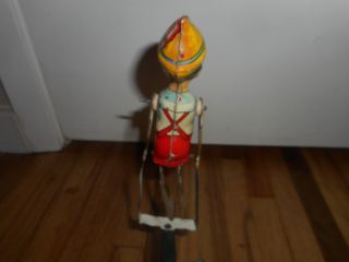 Vintage MARX Tin Litho 1939 Disney Pinocchio the Acrobat Wind up Toy 7