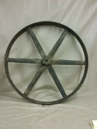 24 " Vintage/ Antique Wagon Farm Cart Iron Metal Wheel