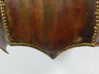 Mid Century Modern Brass Copper Brutalist Chandelier Hanging Light C Jere Greene 10