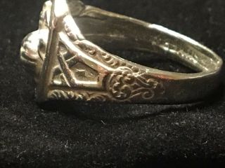 Marine Corp Vintage Sterling Silver US MC ring size - 10 3