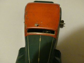 Vintage 1930 ' s German Distler Windup Toy Steel Car. 4