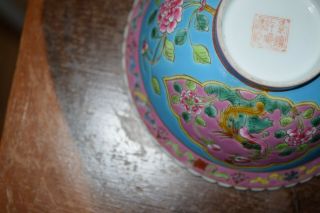 Chinese Nyonya ware straits Peranakan porcelain bowl 11