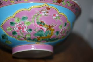 Chinese Nyonya ware straits Peranakan porcelain bowl 5