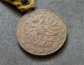 Austria - Hungary,  Landsturm Service Medal For 25 Years " Quinque Lustra "