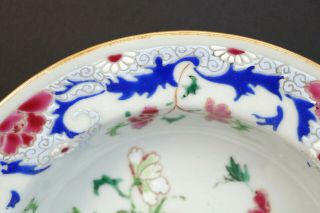 ANTIQUE 18thC CHINESE QIANLONG FAMILLE ROSE PORCELAIN SHALLOW BOWL DISH PLATE 3