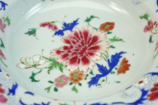 ANTIQUE 18thC CHINESE QIANLONG FAMILLE ROSE PORCELAIN SHALLOW BOWL DISH PLATE 9