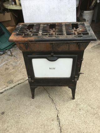 Antique Athens Gas Stove 33 Three Burners Vg “shipping Special”