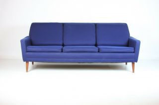 Mid Century Modern Blue Dux Sofa Danish