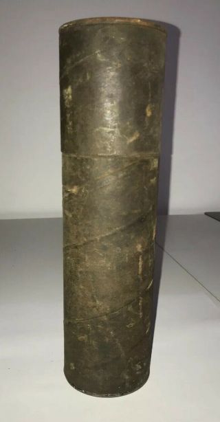 Vintage U.  S.  Military Mortar Storage Tube Container M1 M2 60mm Wwii