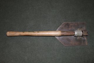 Ww2 U.  S.  Army M - 1943 Entrenching Tool (folding Shovel) By " Wood " 1944 D