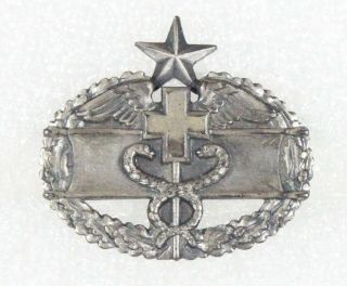 Army Qualification Badge: Combat Medic,  2nd Award - Pin Back,  Gemsco,  Sterling