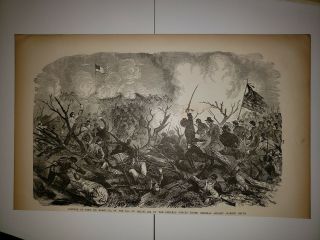 Fort De Russy Louisiana General Andrew Jackson Smith Civil War 1896 Sketch