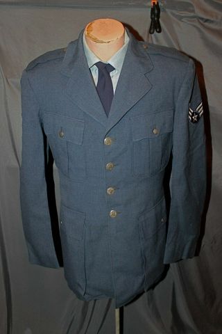 Korean War Us Air Force Usaf Service Jacket Oxford Shirt & Tie Uniform Grouping