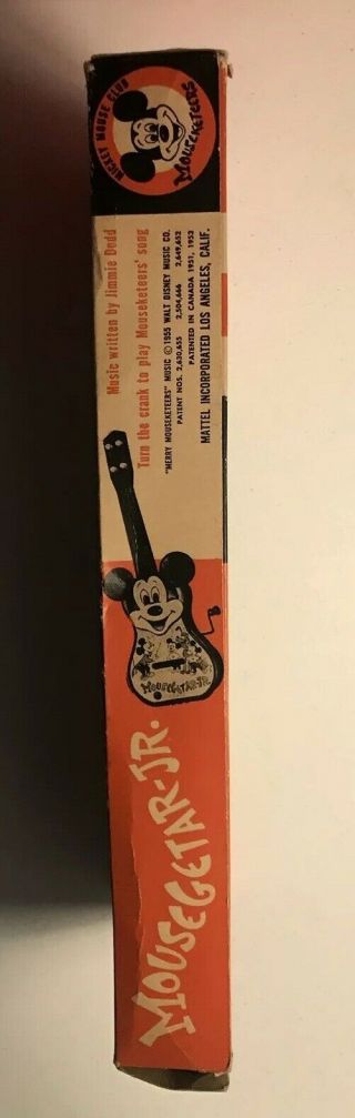VINTAGE Mattel Mickey Mouse Club Guitar Jr.  Mousegetar,  1955 - 2
