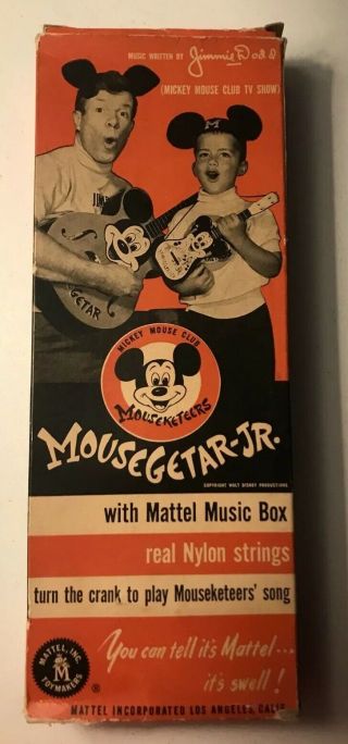 VINTAGE Mattel Mickey Mouse Club Guitar Jr.  Mousegetar,  1955 - 4