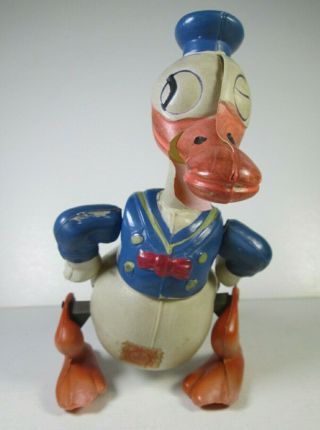 Celluloid Donald Duck,  Long Bill,  Wind - Up Toy,  Walt Disney 1930s 2