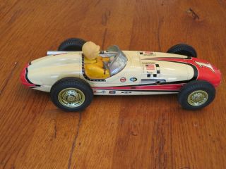 Vintage Yonezawa Tin AJ Foyt Indy 500 Indianapolis Race Car 2