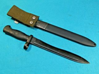 RARE GUATEMALA SPANISH MODEL - C 7.  62 RIFLE BLADE - BAYONET & SCABBARD 3