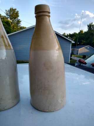 Three Civil War Beer Bottles Dug From Confederate Camp In Alabama (One Stamped) 4