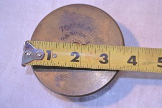 1944 WW2 Artillery Shell Trench Art Ashtray Trinket Paperweight 76MM M26 4