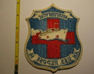 Extremely Rare 1950 ' s USS Repose (AH - 16) Haven - Class Hospital Ship Patch.  RARE 2