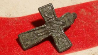 Dug Civil War Brass Cross Crucifix