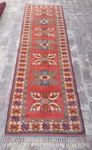 Handmade Vintage Runner Rug 9 