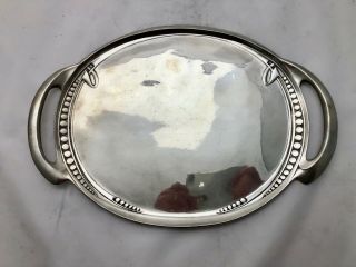 Fine Liberty & Co Tudric Pewter Salver Or Drinks Tray By Archibald Knox 0311