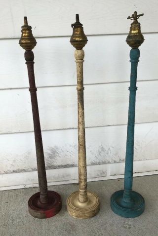 1800s Patriotic Red White Blue 4th Of July Picnic Parade Torches Ungers Store Wv