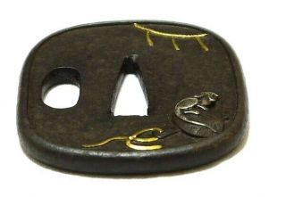 ◆Tsuba◆ - Mallet of luch & Mouse - Dotemimi style Fantastic 61mm Box 10