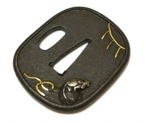 ◆Tsuba◆ - Mallet of luch & Mouse - Dotemimi style Fantastic 61mm Box 2
