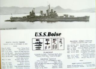 Vintage 1945 U.  S.  S.  Boise Flagship 10 1/4 