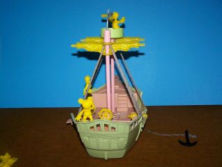 Ideal Disney Toy Pirate Ship with Disney Figures and Papo Raft 4