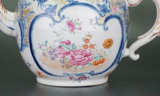 Very LARGE Chinese Porcelain Blue and White Famille Rose Iron Red Teapot 18 C 2