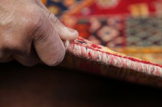 Vintage RED Kashkoli Persian Tribal Area Rug Oriental Wool Hand - made Carpet 5x8 12