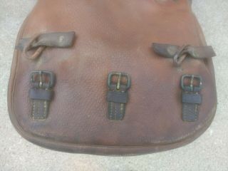 US Cavalry leather saddlebags,  WW I,  stamped 1918,  AG Spalding & Bros. 3