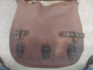 US Cavalry leather saddlebags,  WW I,  stamped 1918,  AG Spalding & Bros. 4
