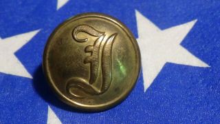 Non Dug Confederate Script I Coat Button Infantry Civil War