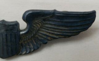 Vintage Pilot ' s wings,  sterling silver WW2 era,  3 