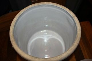 Western stoneware water cooler crock 5 gallon brass spout antique IA 9