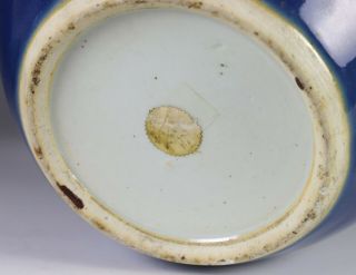 Antique Chinese Blue Glazed Porcelain Jar - Qianlong Period 5