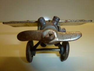 Vintage Cast Iron North and Judd Lindy Airplane Toy 4