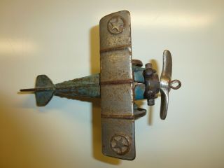 Vintage Cast Iron North and Judd Lindy Airplane Toy 6