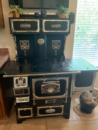 Antique Monarch Wood Stove Fully Restored 7
