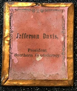 Jefferson Davis Early Tintype President of the Confederacy 2