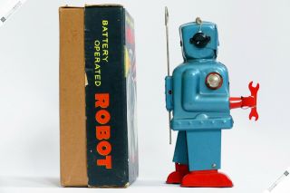 NOMURA HORIKAWA MASUDAYA RATCHET ROBOT TIN ZOOMER JAPAN VINTAGE SPACE TOY RARE 2