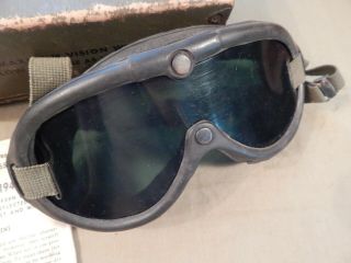 WWII / WW2 U.  S.  Army M - 1944 Goggles,  POLAROID,  w/ Extra Lenses 4