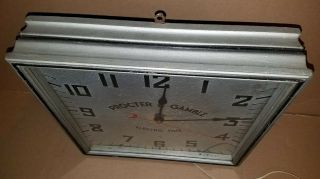 Vintage Advertising Clock,  Procter and Gamble Electric Time,  Circa 1930 ' s 2
